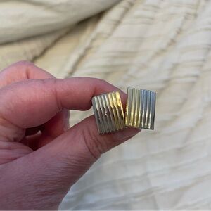 Men’s cuff links. 2 tone silver and gold. EUC. Worn once!